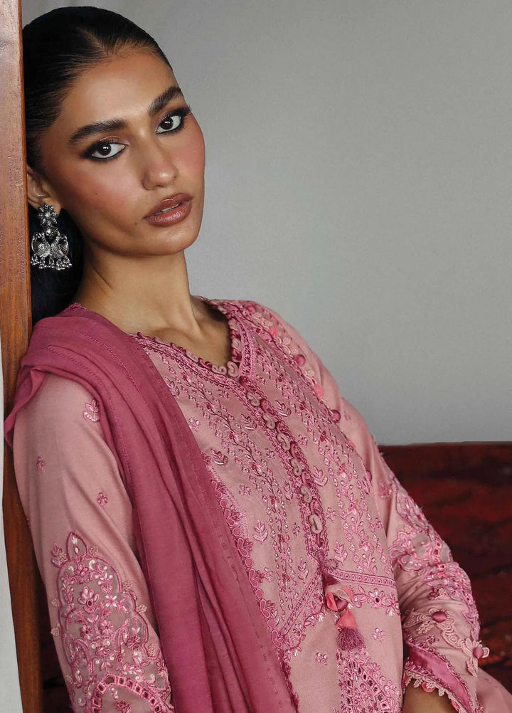 Qlinekari By Qalamkar Embroidered Linen Suit Unstitched 3 Piece QLM24QL LM-12 Keira - Fall Collection