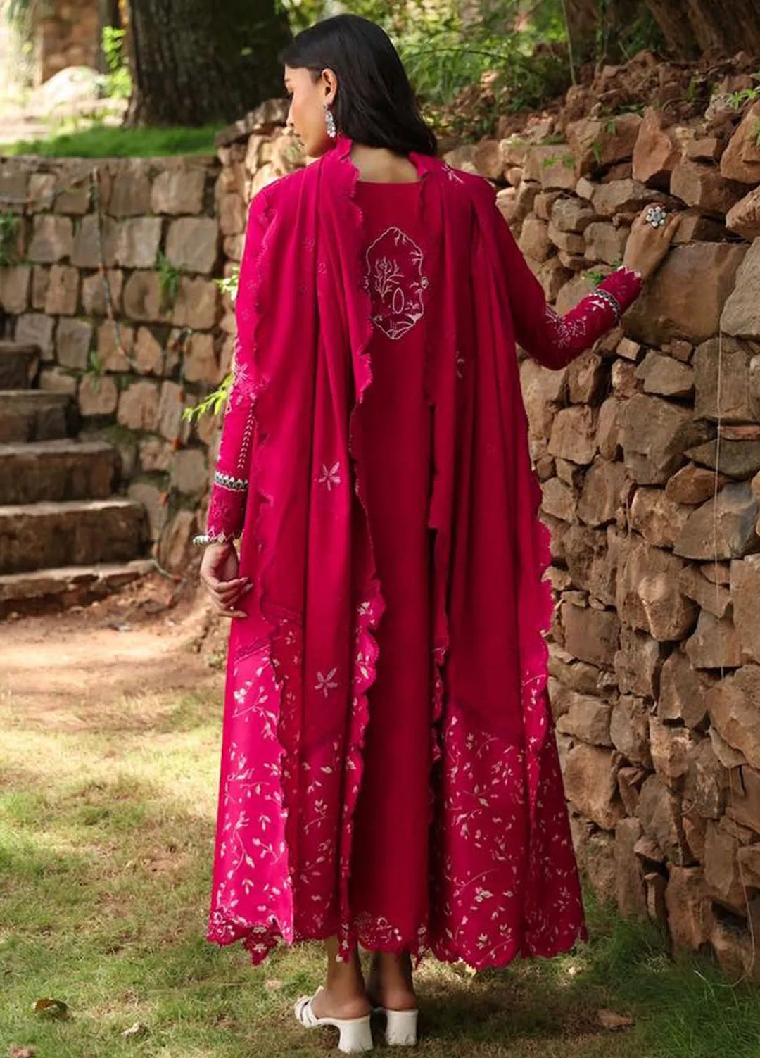 Qlinekari By Qalamkar Embroidered Linen Suit Unstitched 3 Piece QLM24QL LM-13 Tara - Fall Collection