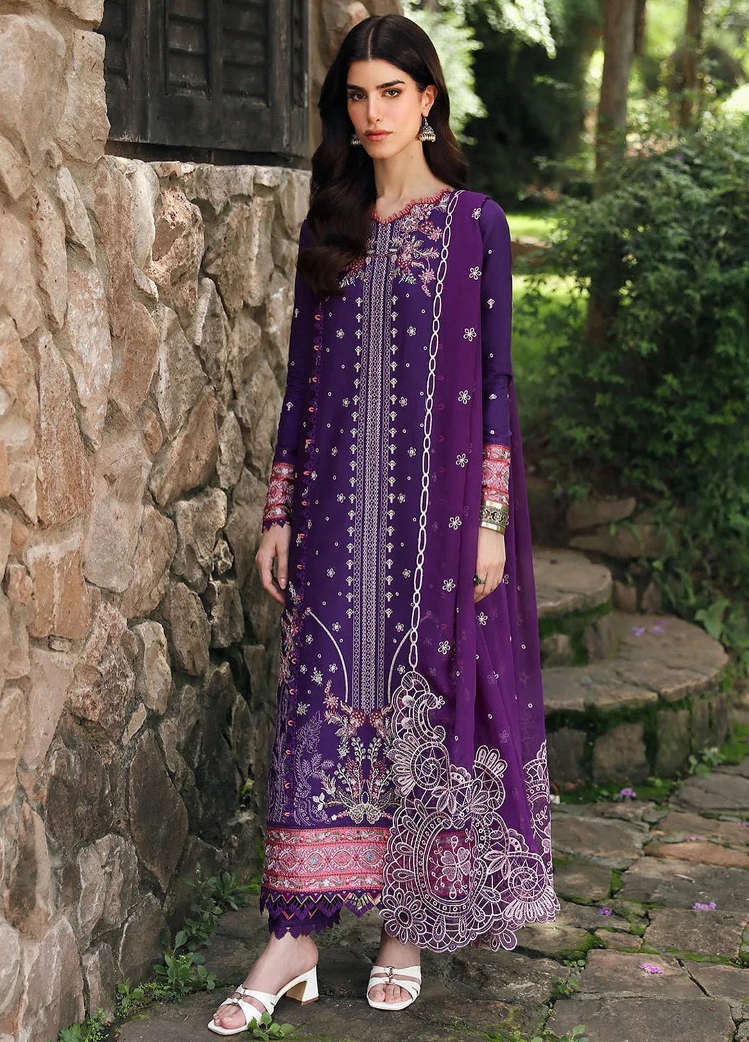 Qlinekari By Qalamkar Embroidered Linen Suit Unstitched 3 Piece QLM24QL LM-15 Eimera - Fall Collection