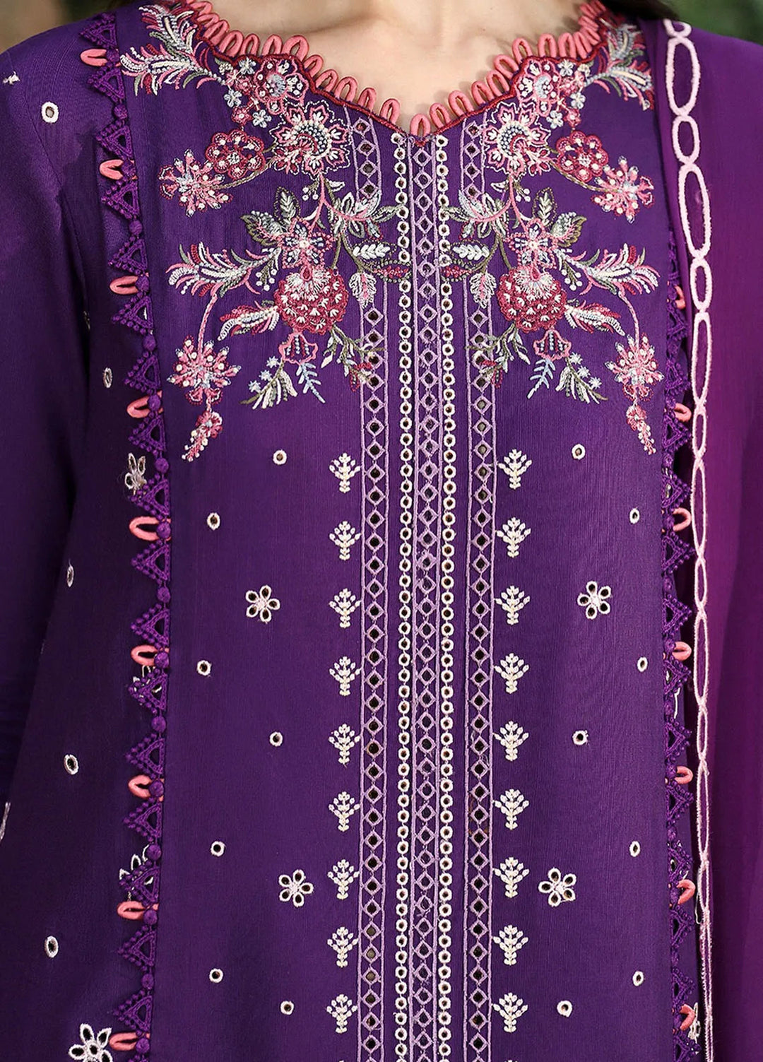 Qlinekari By Qalamkar Embroidered Linen Suit Unstitched 3 Piece QLM24QL LM-15 Eimera - Fall Collection