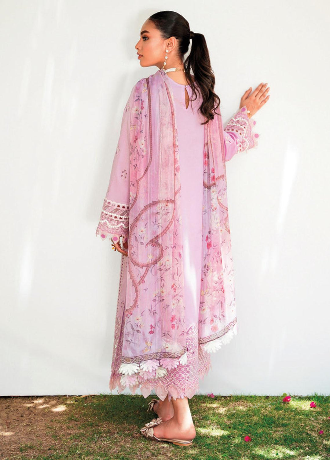 Qlinekari By Qalamkar Embroidered Chikankari Suits Unstitched 3 Piece QLM23QL RT-03 Amaya - Summer Collection