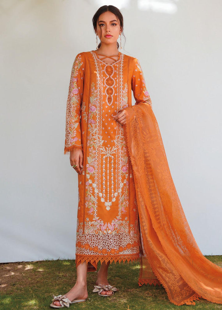 Qlinekari By Qalamkar Embroidered Chikankari Suits Unstitched 3 Piece QLM23QL RT-04 Alaina - Summer Collection