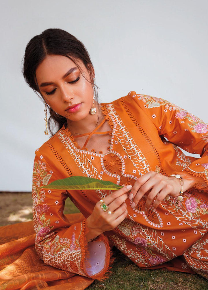 Qlinekari By Qalamkar Embroidered Chikankari Suits Unstitched 3 Piece QLM23QL RT-04 Alaina - Summer Collection