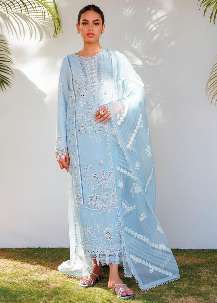 Qlinekari By Qalamkar Embroidered Chikankari Suits Unstitched 3 Piece QLM23QL RT-05 Kaya - Summer Collection