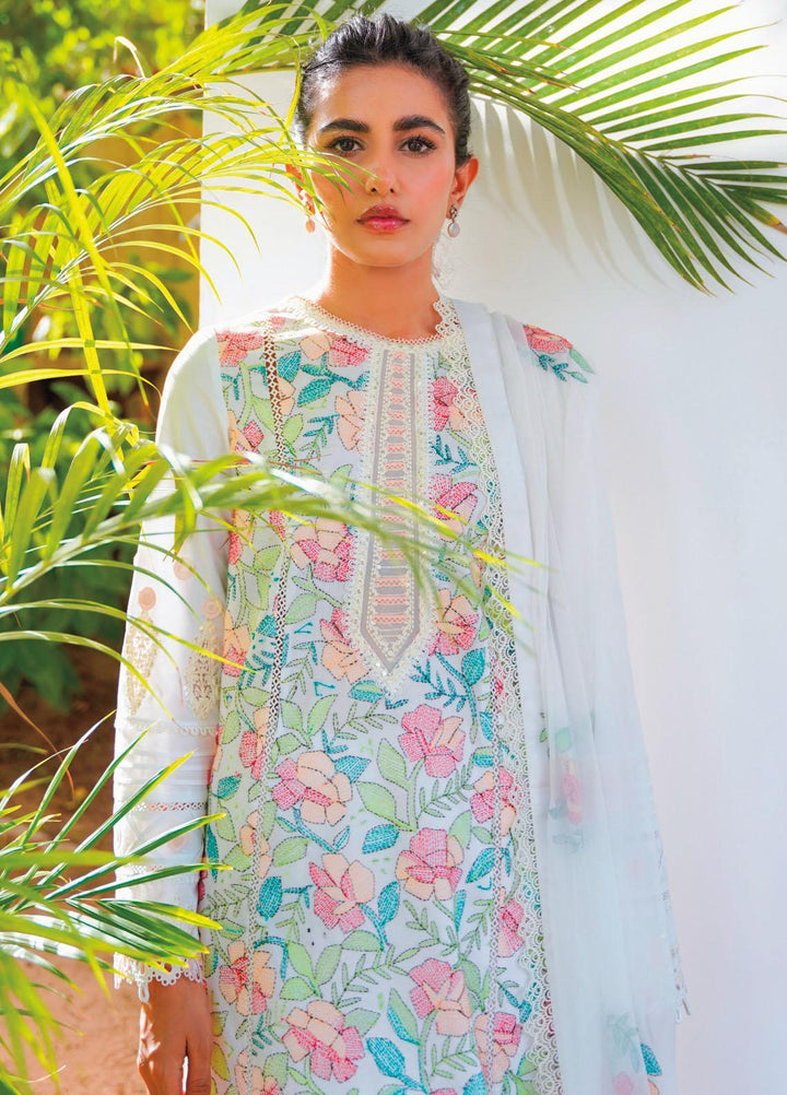 Qlinekari By Qalamkar Embroidered Chikankari Suits Unstitched 3 Piece QLM23QL RT-06 Amari - Summer Collection