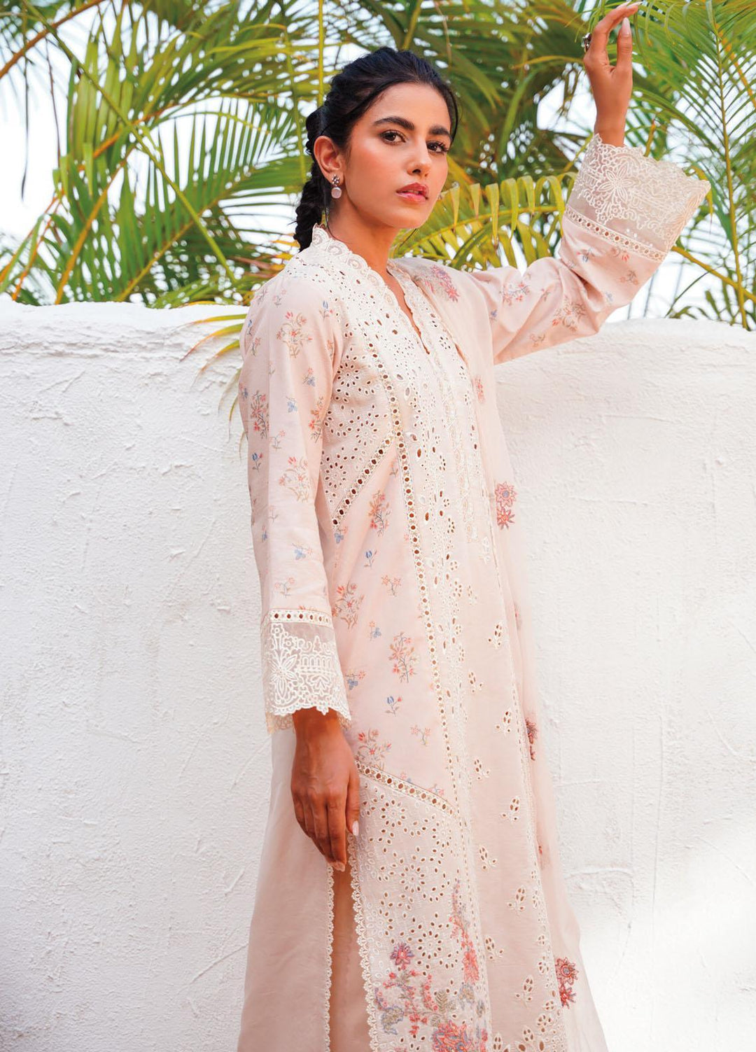 Qlinekari By Qalamkar Embroidered Chikankari Suits Unstitched 3 Piece QLM23QL RT-10 Alison - Summer Collection
