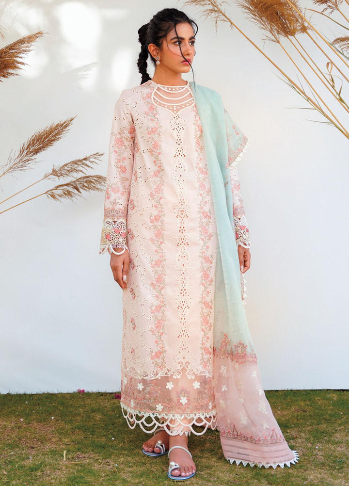 Qlinekari By Qalamkar Embroidered Chikankari Suits Unstitched 3 Piece QLM23QL RT-11 Lyra - Summer Collection