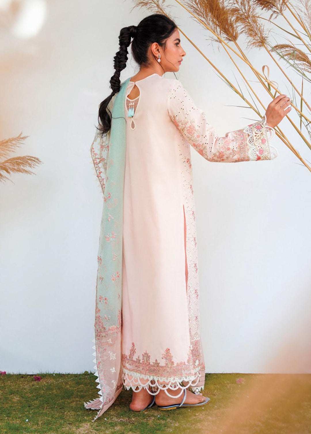 Qlinekari By Qalamkar Embroidered Chikankari Suits Unstitched 3 Piece QLM23QL RT-11 Lyra - Summer Collection