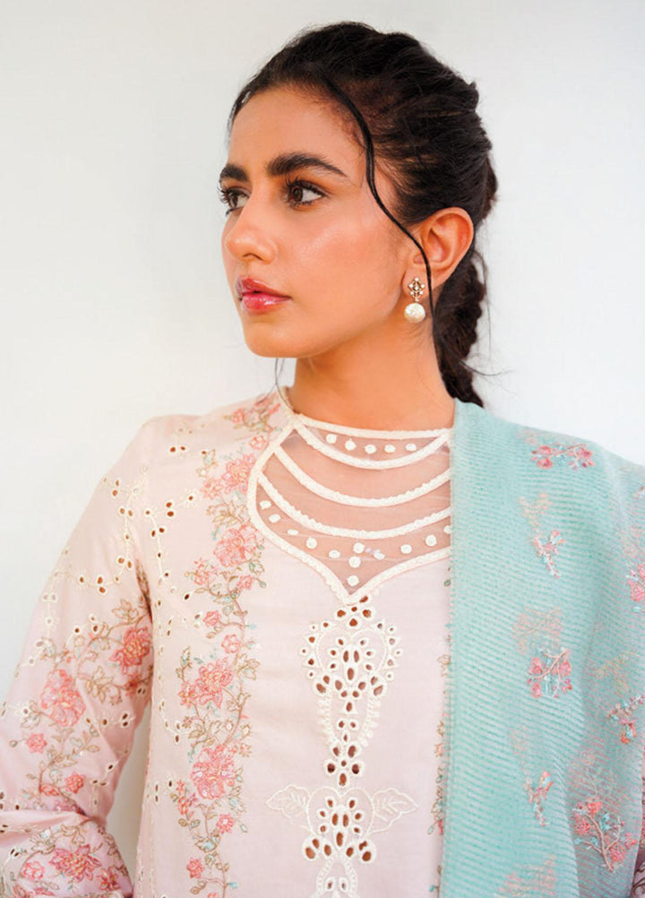 Qlinekari By Qalamkar Embroidered Chikankari Suits Unstitched 3 Piece QLM23QL RT-11 Lyra - Summer Collection