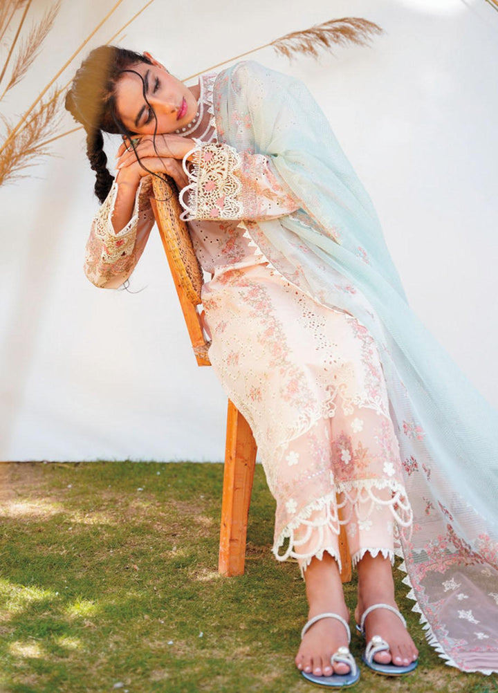 Qlinekari By Qalamkar Embroidered Chikankari Suits Unstitched 3 Piece QLM23QL RT-11 Lyra - Summer Collection