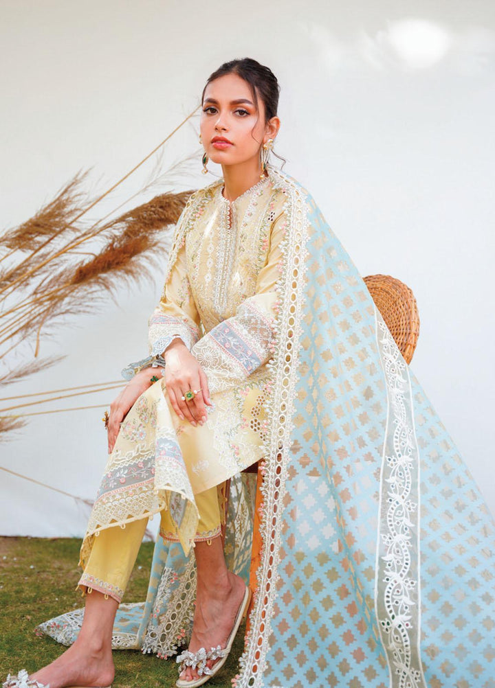 Qlinekari By Qalamkar Embroidered Chikankari Suits Unstitched 3 Piece QLM23QL RT-12 Ryan - Summer Collection