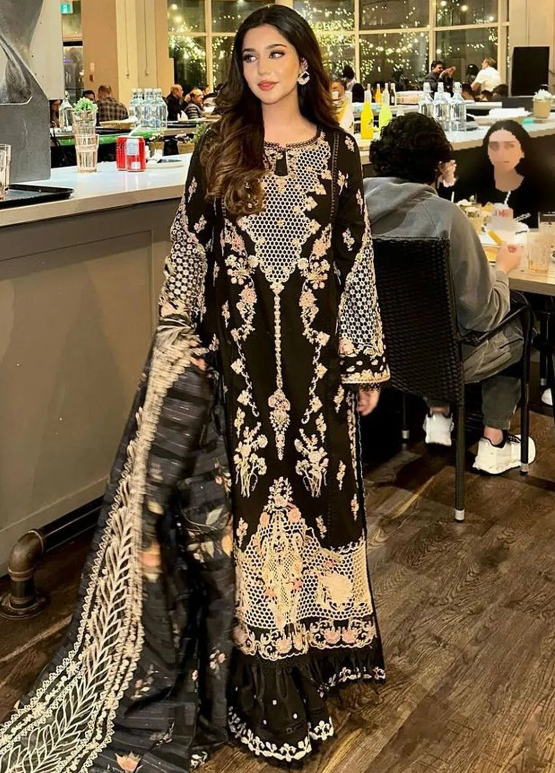 Sahil Kinare by Qalamkar Embroidered Lawn Suits Unstitched 3 Piece QLM24SK FP-14 Rima - Summer Collection