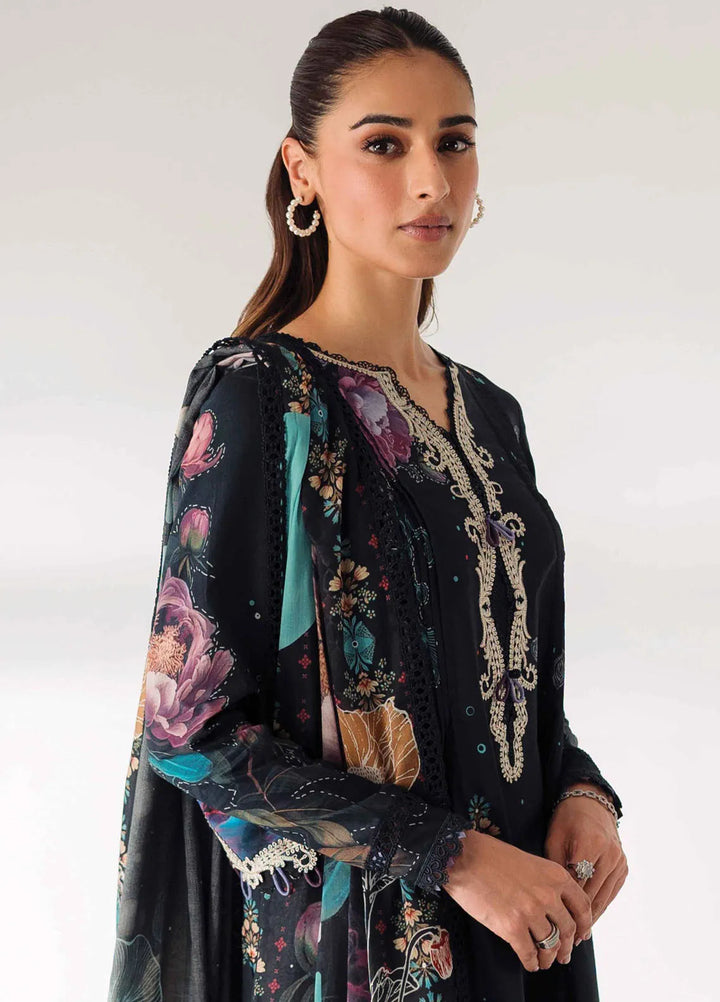Qprintrs By Qalamkar Embroidered Lawn Suit Unstitched 3 Piece QLM24QP AR-01 Aniqa - Summer Collection