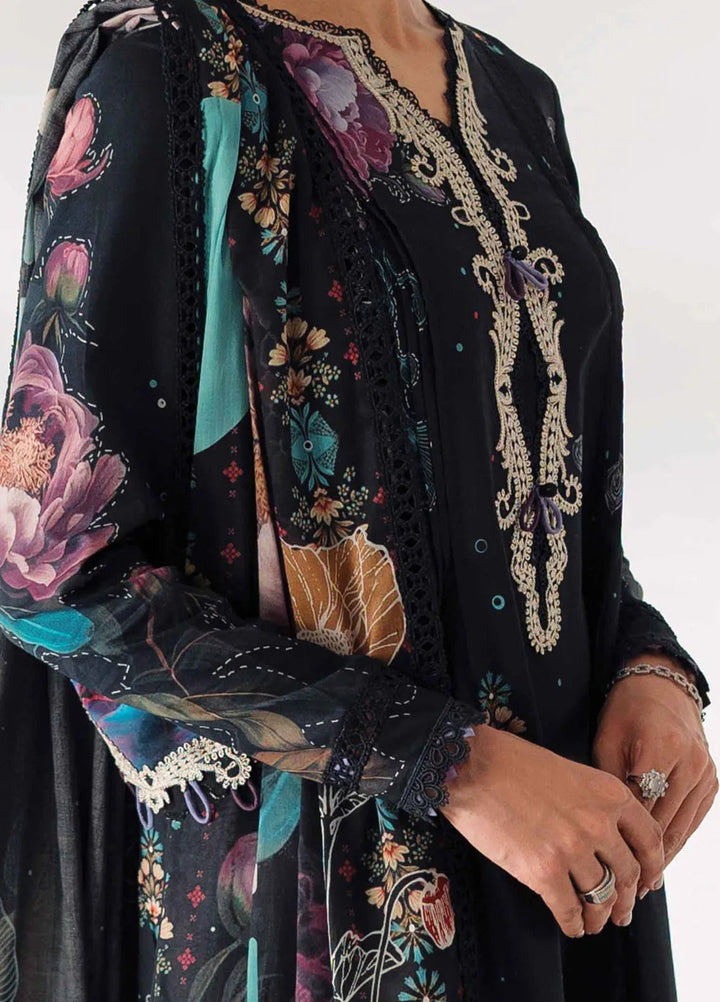 Qprintrs By Qalamkar Embroidered Lawn Suit Unstitched 3 Piece QLM24QP AR-01 Aniqa - Summer Collection