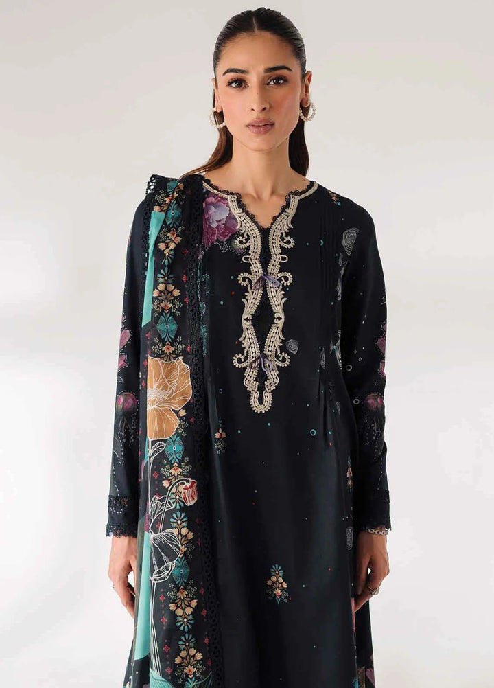 Qprintrs By Qalamkar Embroidered Lawn Suit Unstitched 3 Piece QLM24QP AR-01 Aniqa - Summer Collection