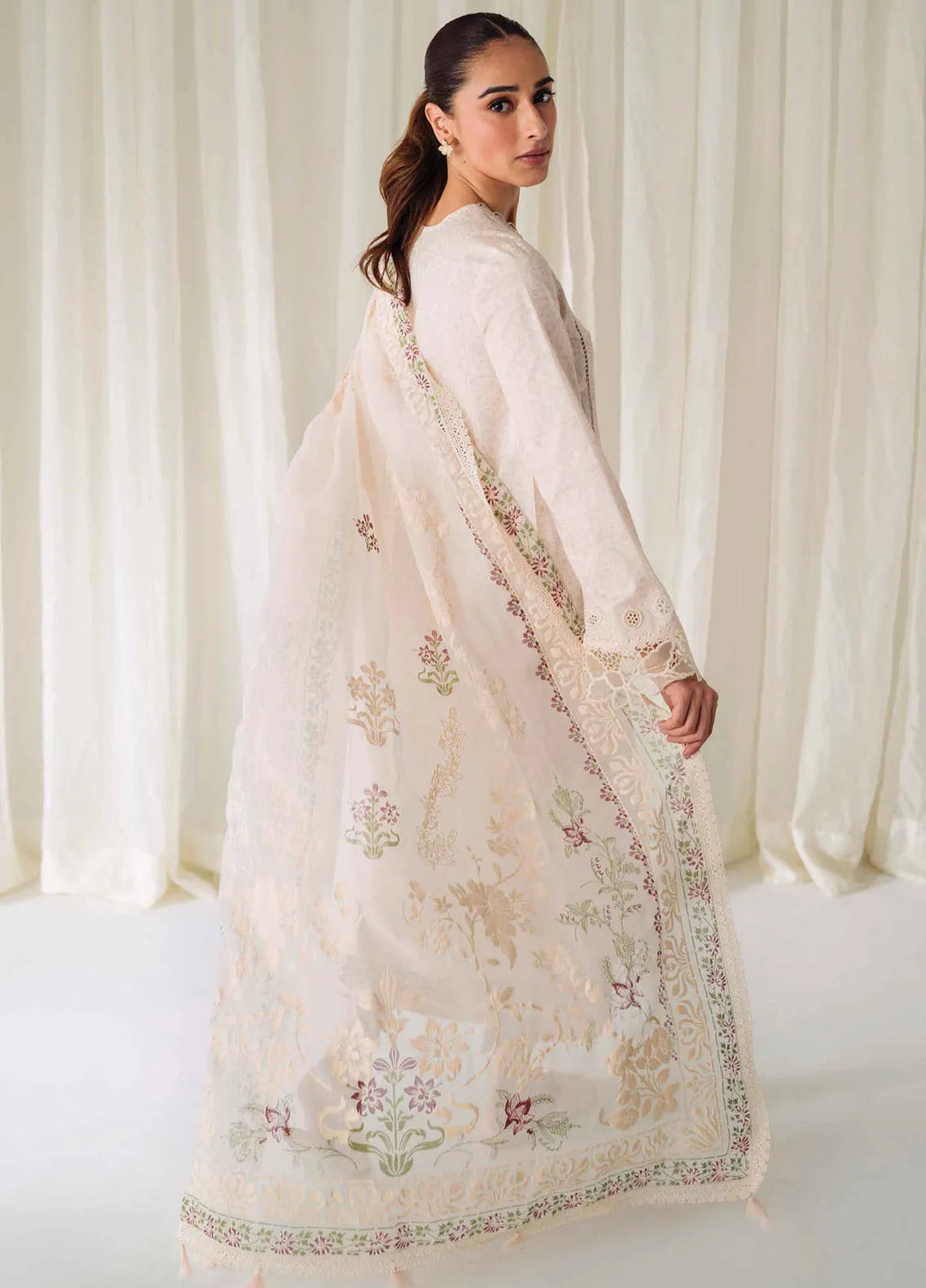 Qprintrs By Qalamkar Embroidered Lawn Suit Unstitched 3 Piece QLM24QP AR-02 Elea - Summer Collection