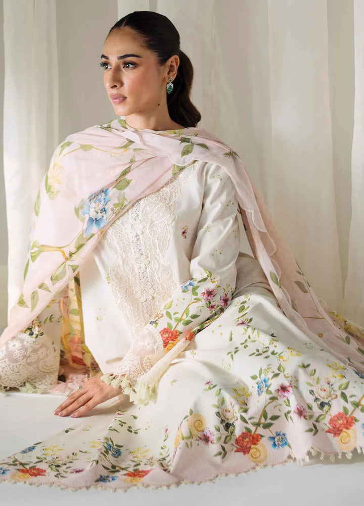 Qprintrs By Qalamkar Embroidered Lawn Suit Unstitched 3 Piece QLM24QP AR-03 Jose - Summer Collection