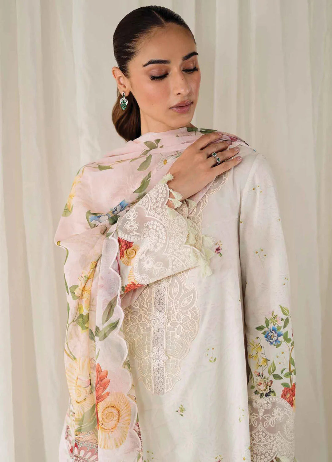 Qprintrs By Qalamkar Embroidered Lawn Suit Unstitched 3 Piece QLM24QP AR-03 Jose - Summer Collection