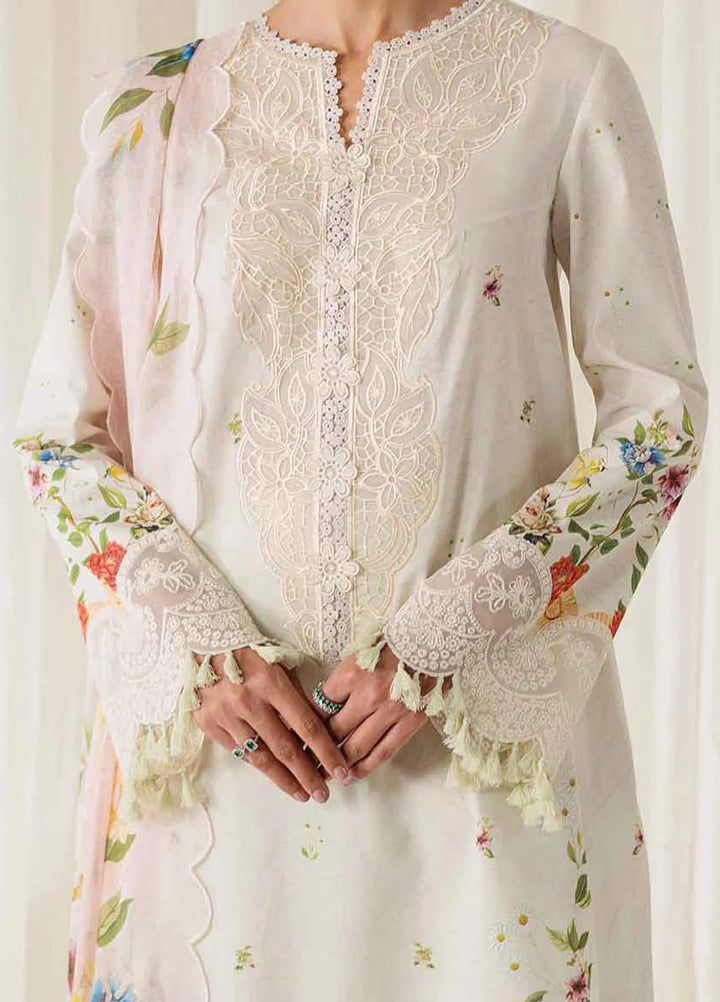 Qprintrs By Qalamkar Embroidered Lawn Suit Unstitched 3 Piece QLM24QP AR-03 Jose - Summer Collection