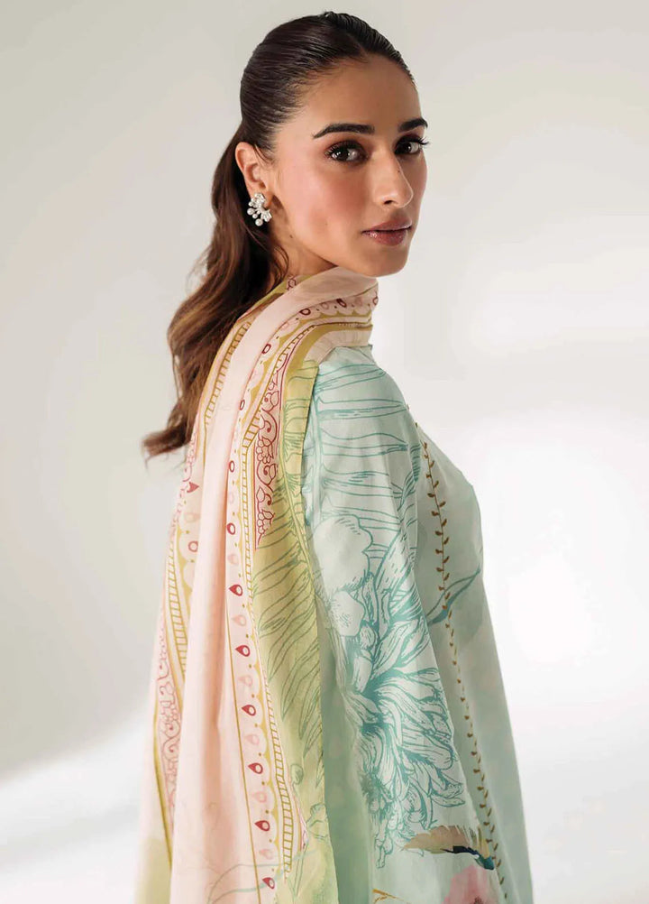 Qprintrs By Qalamkar Embroidered Lawn Suit Unstitched 3 Piece QLM24QP AR-04 Nella - Summer Collection