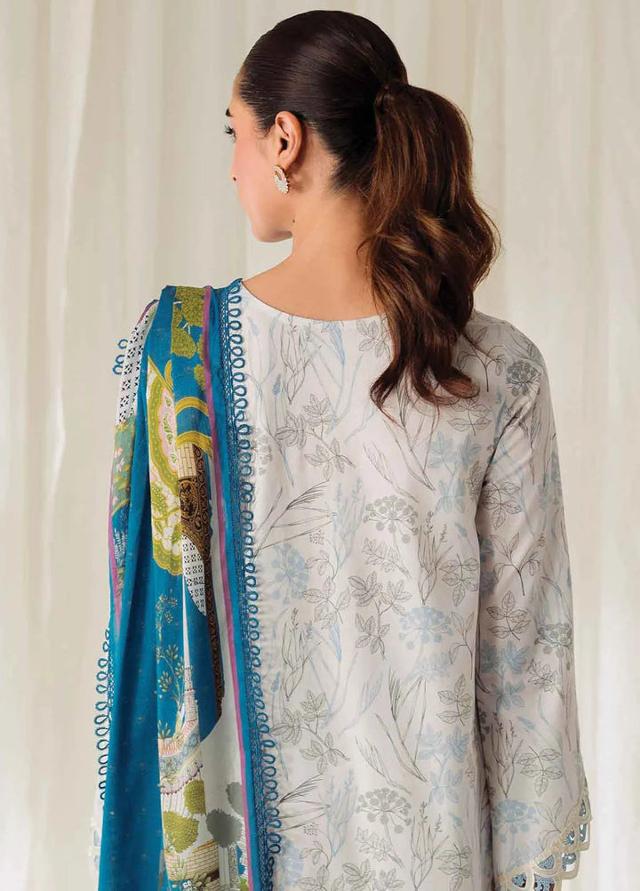 Qprintrs By Qalamkar Embroidered Lawn Suit Unstitched 3 Piece QLM24QP AR-05 Florine - Summer Collection