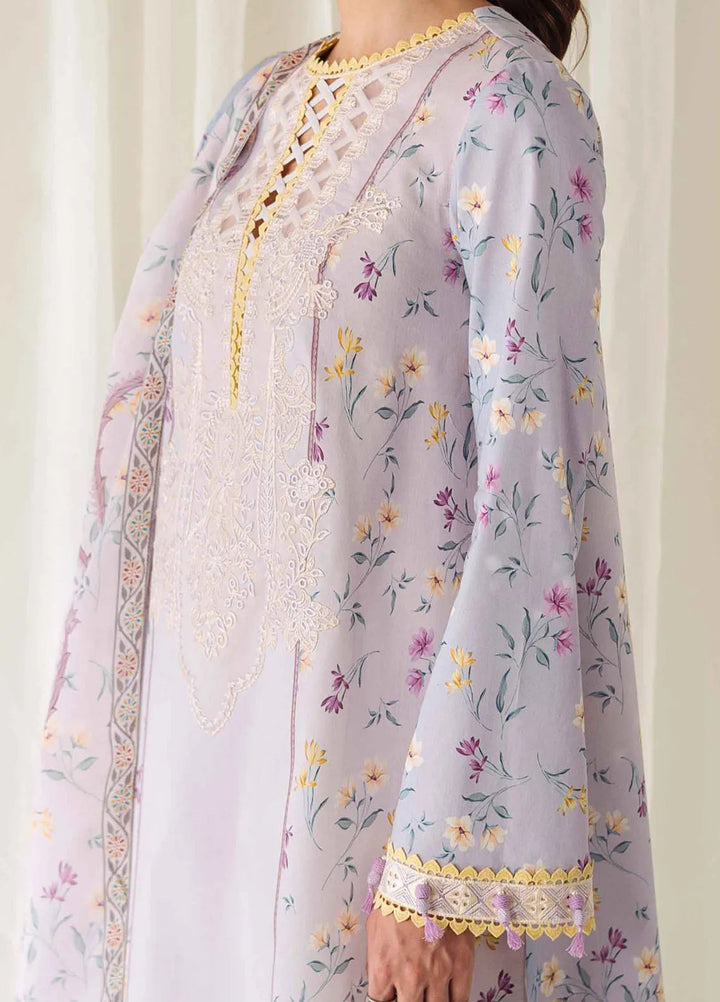 Qprintrs By Qalamkar Embroidered Lawn Suit Unstitched 3 Piece QLM24QP AR-06 Orane - Summer Collection