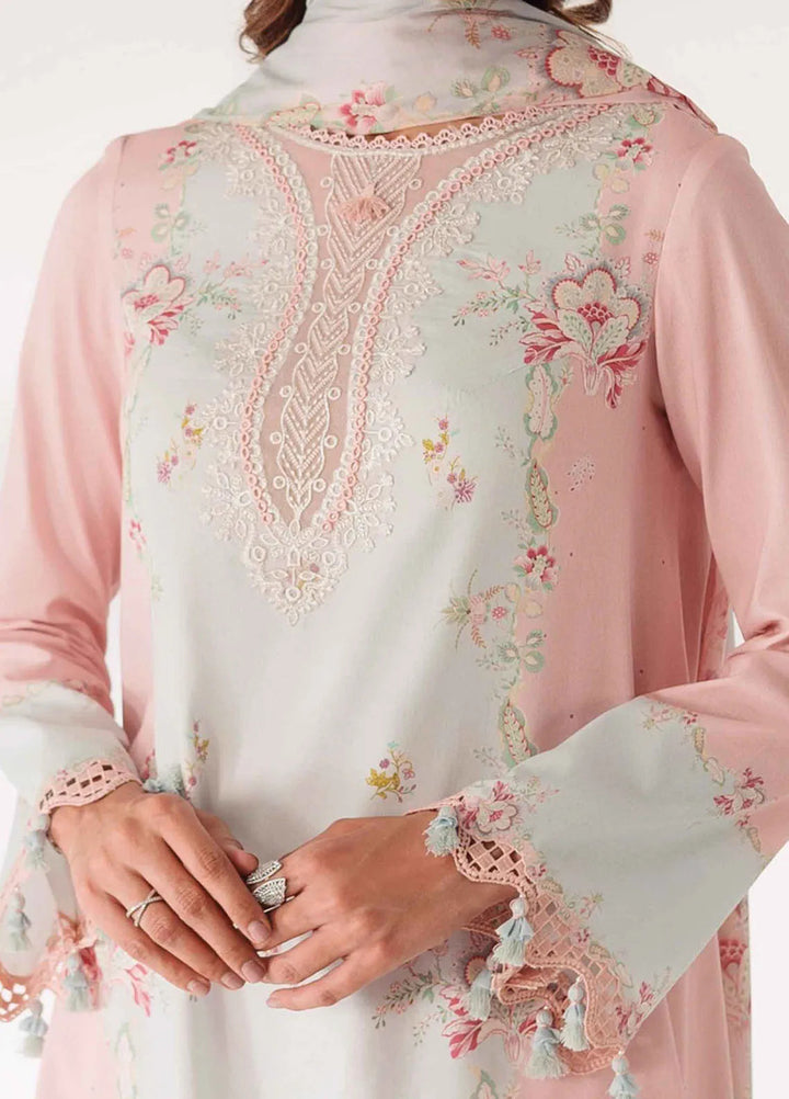 Qprintrs By Qalamkar Embroidered Lawn Suit Unstitched 3 Piece QLM24QP AR-07 Sabine - Summer Collection