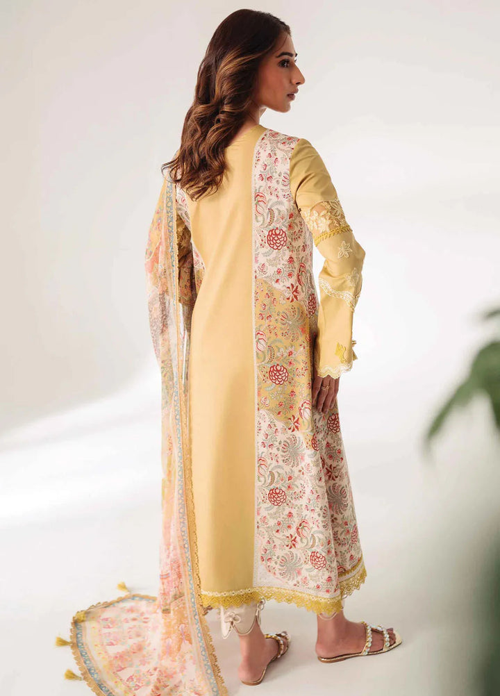 Qprintrs By Qalamkar Embroidered Lawn Suit Unstitched 3 Piece QLM24QP AR-08 Anais - Summer Collection