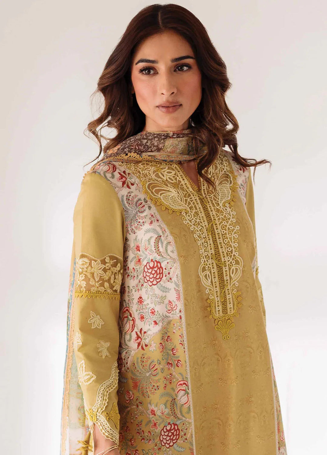 Qprintrs By Qalamkar Embroidered Lawn Suit Unstitched 3 Piece QLM24QP AR-08 Anais - Summer Collection