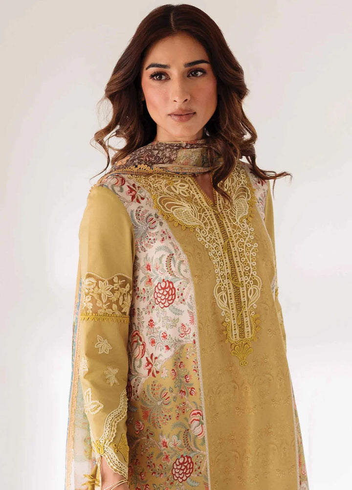 Qprintrs By Qalamkar Embroidered Lawn Suit Unstitched 3 Piece QLM24QP AR-08 Anais - Summer Collection