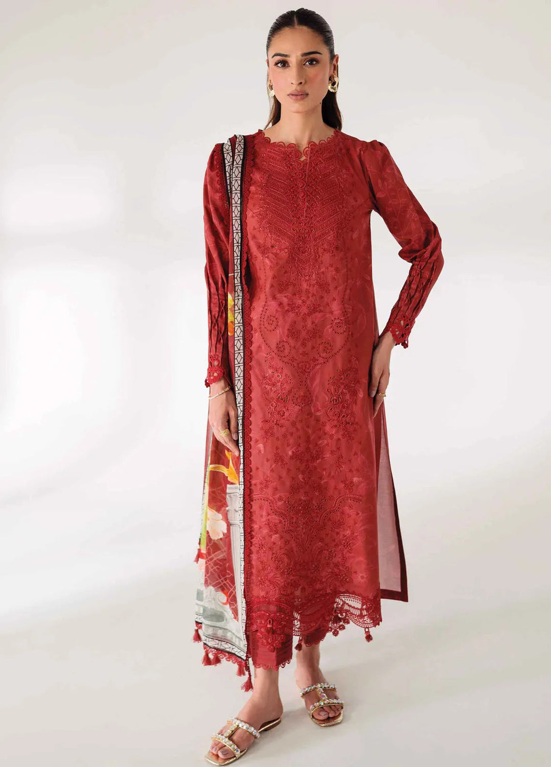 Qprintrs By Qalamkar Embroidered Lawn Suit Unstitched 3 Piece QLM24QP AR-09 Renee - Summer Collection