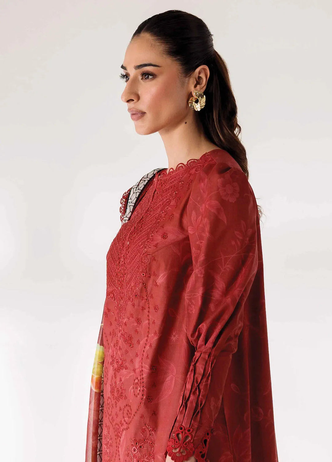 Qprintrs By Qalamkar Embroidered Lawn Suit Unstitched 3 Piece QLM24QP AR-09 Renee - Summer Collection