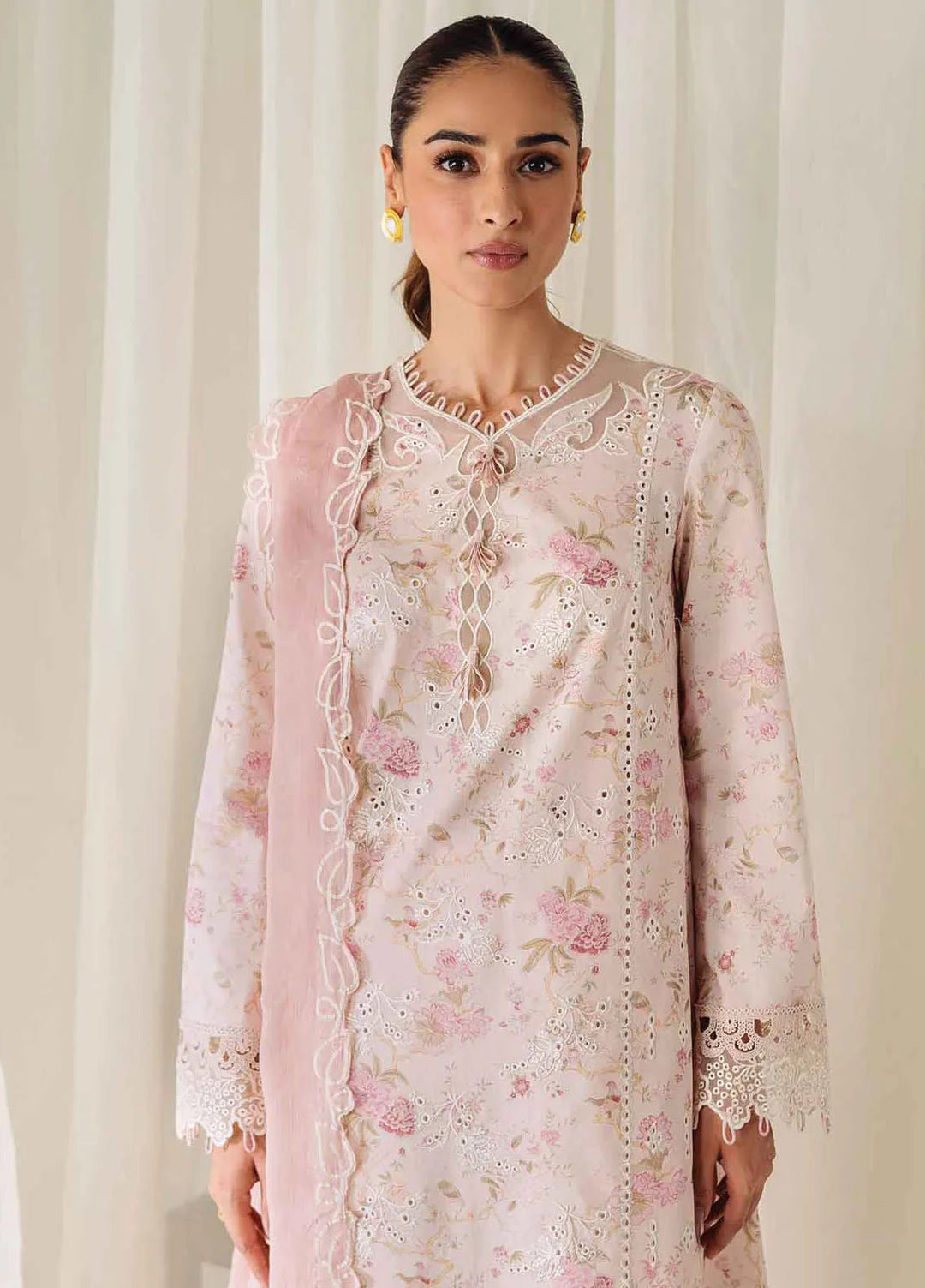 Qprintrs By Qalamkar Embroidered Lawn Suit Unstitched 3 Piece QLM24QP AR-10 Helene - Summer Collection