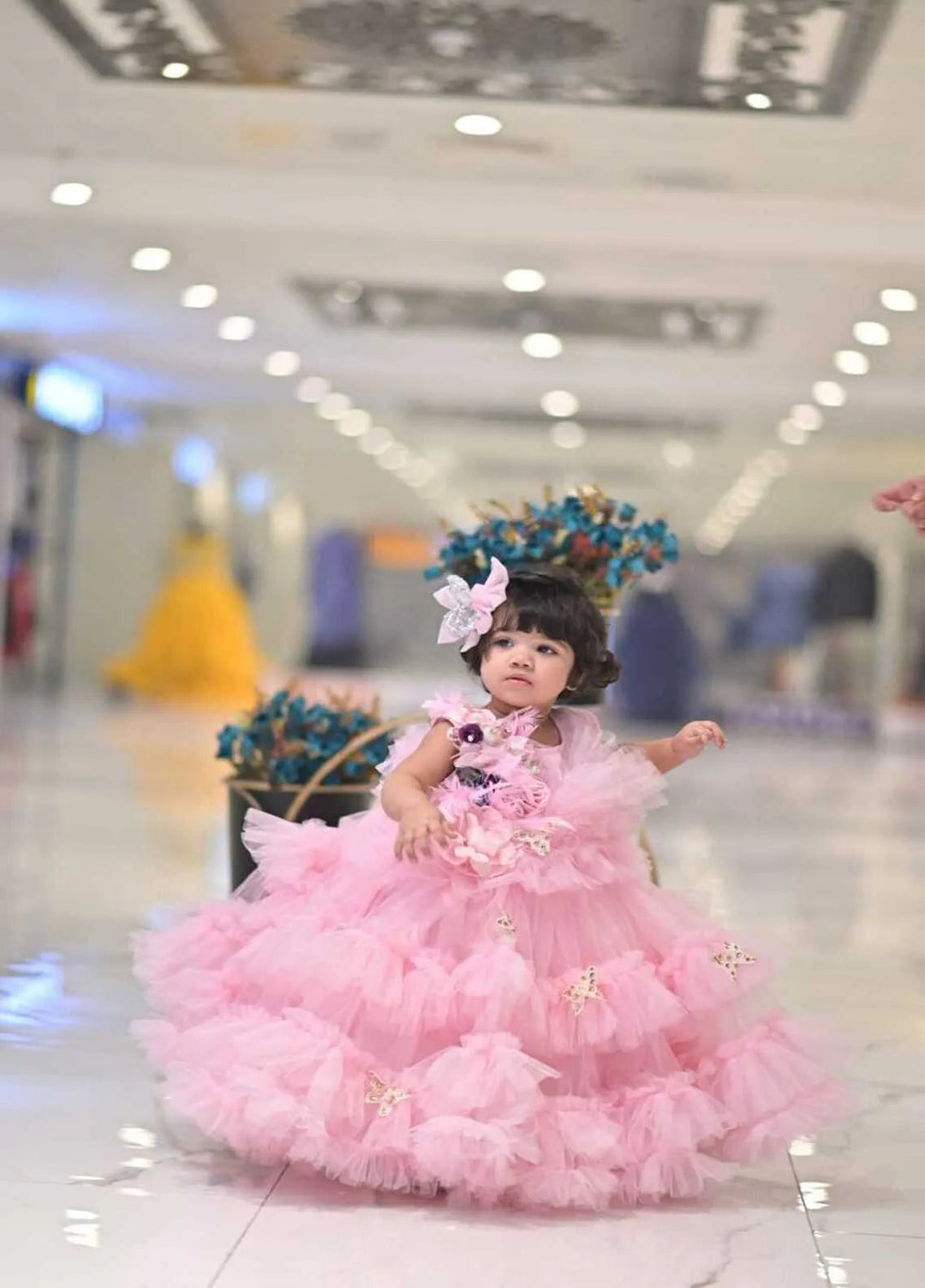 Qurratulain Saqib Pret Embroidered Shirt Barbie Frock