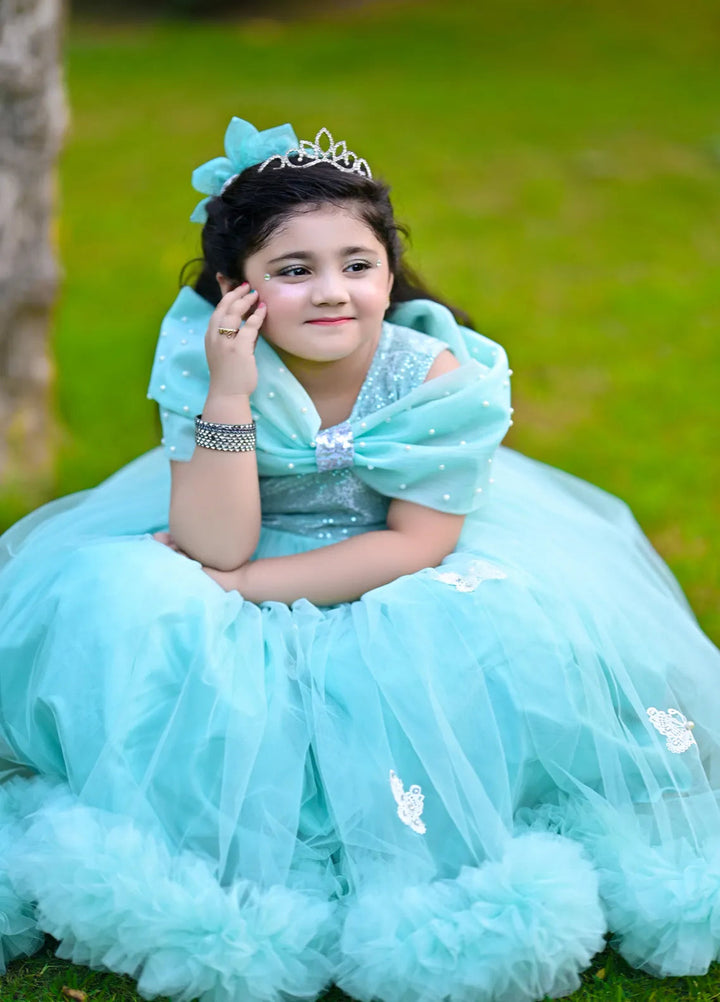 Qurratulain Saqib Pret Embroidered Shirt Butterfly Queen