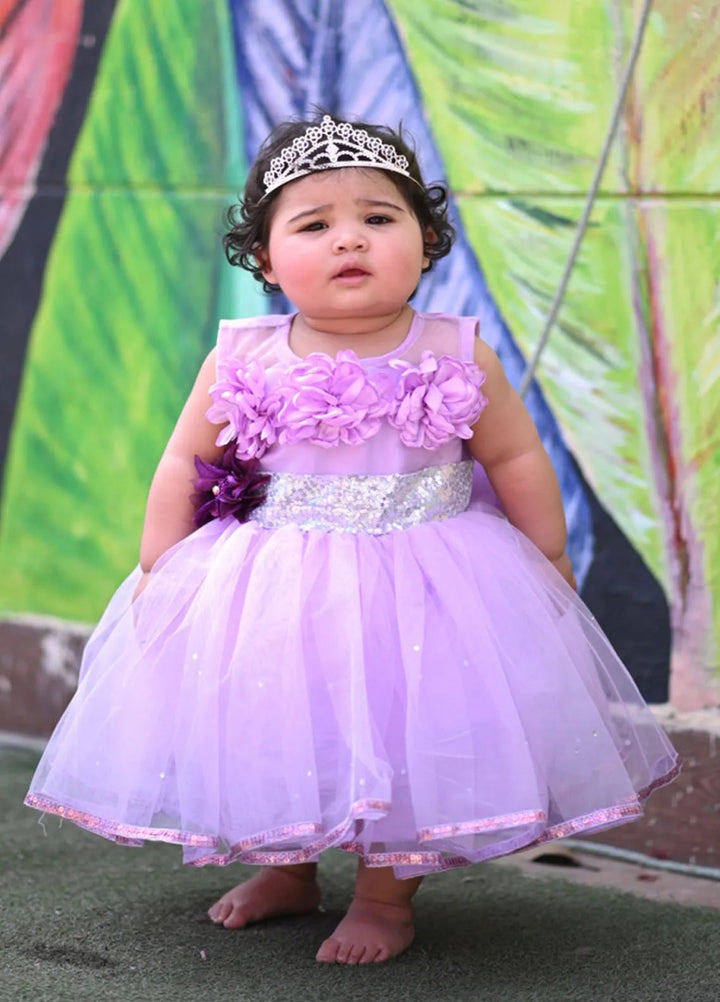 Qurratulain Saqib Pret Embroidered Shirt Lilac Maujaan