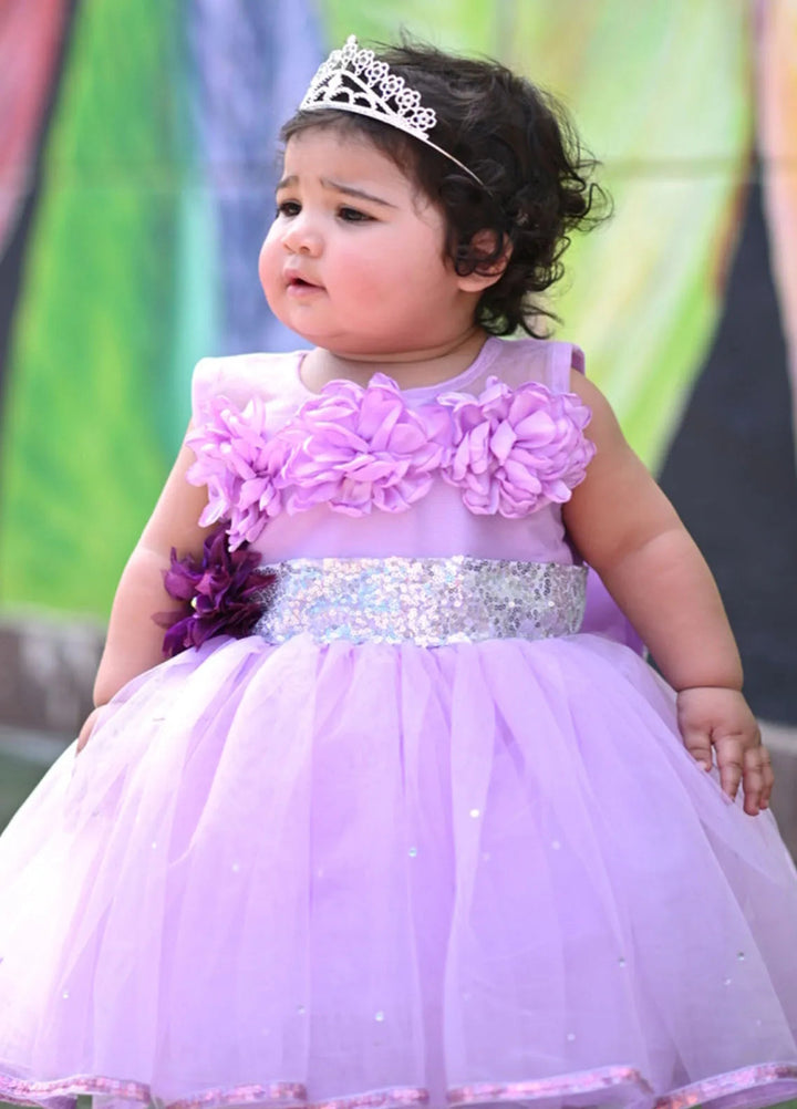 Qurratulain Saqib Pret Embroidered Shirt Lilac Maujaan