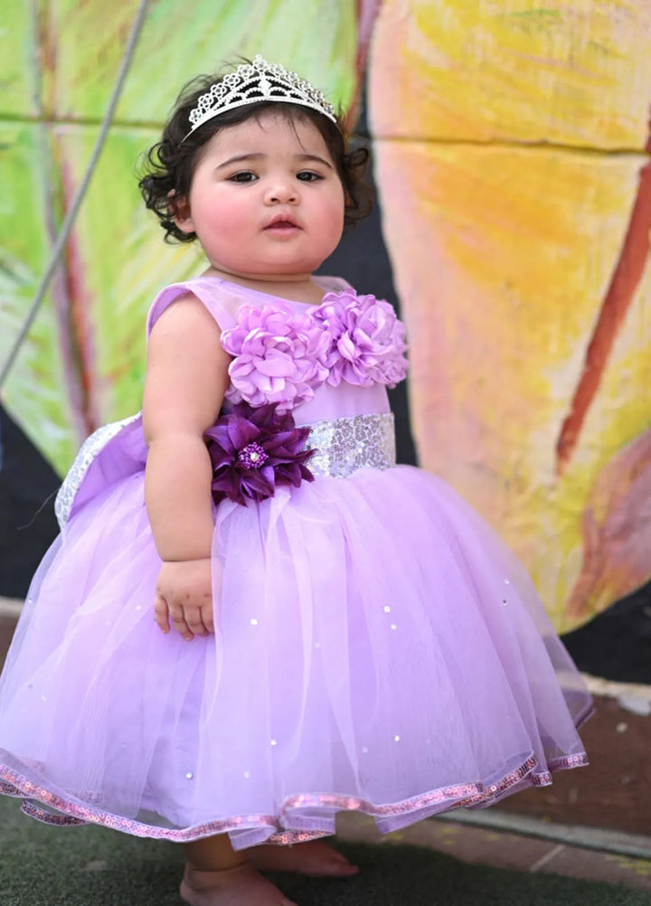 Qurratulain Saqib Pret Embroidered Shirt Lilac Maujaan