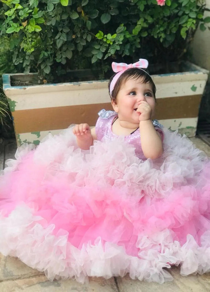 Qurratulain Saqib Pret Embroidered Shirt Pom Pom