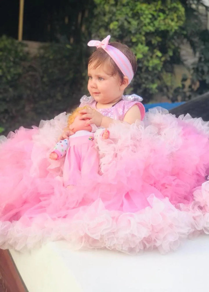 Qurratulain Saqib Pret Embroidered Shirt Pom Pom