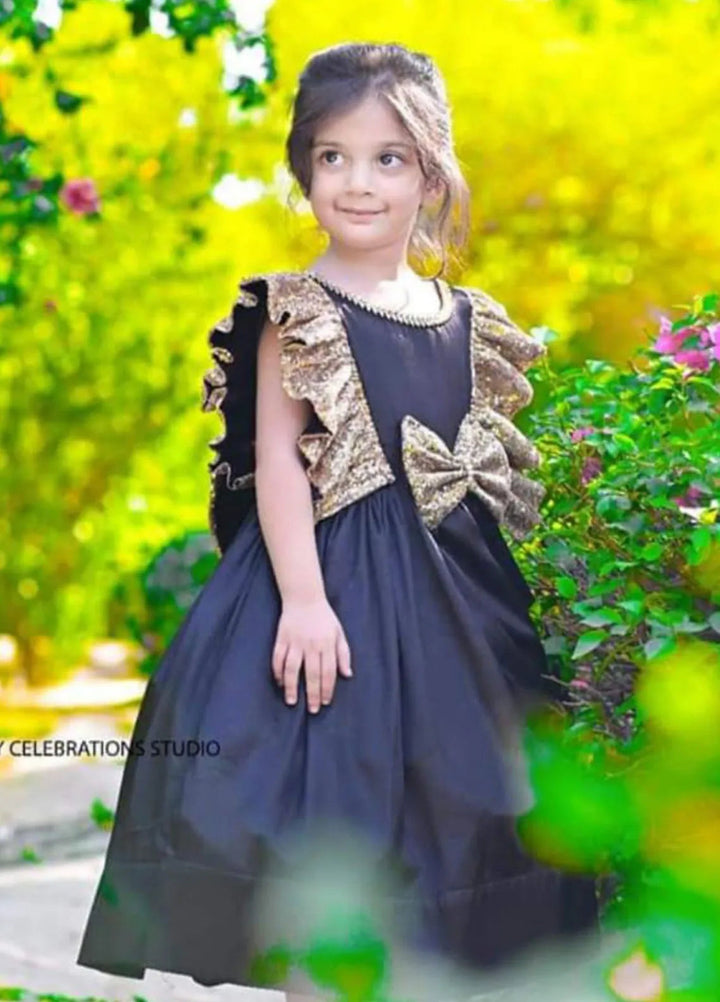 Qurratulain Saqib Pret Embroidered Shirt Shaham Gold