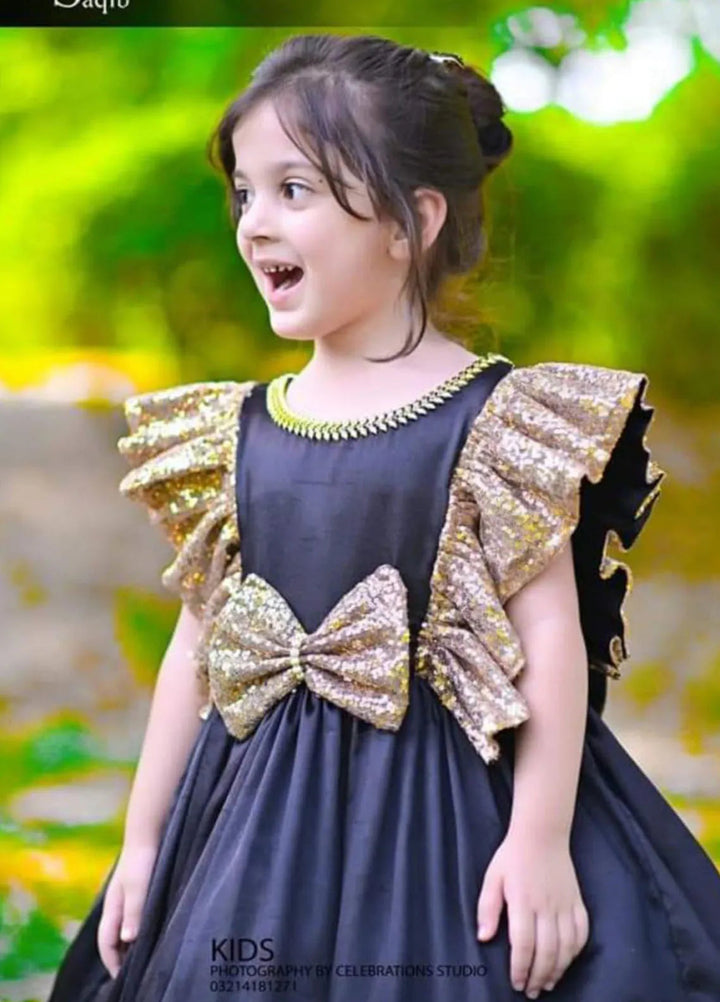 Qurratulain Saqib Pret Embroidered Shirt Shaham Gold