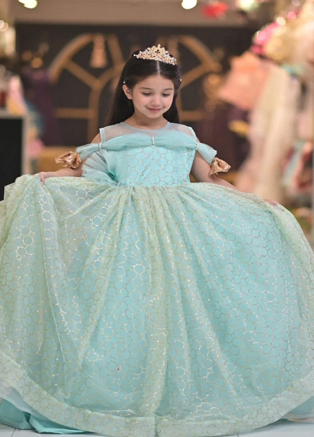 Qurratulain Saqib Pret Embroidered Shirt Shimmer Shine