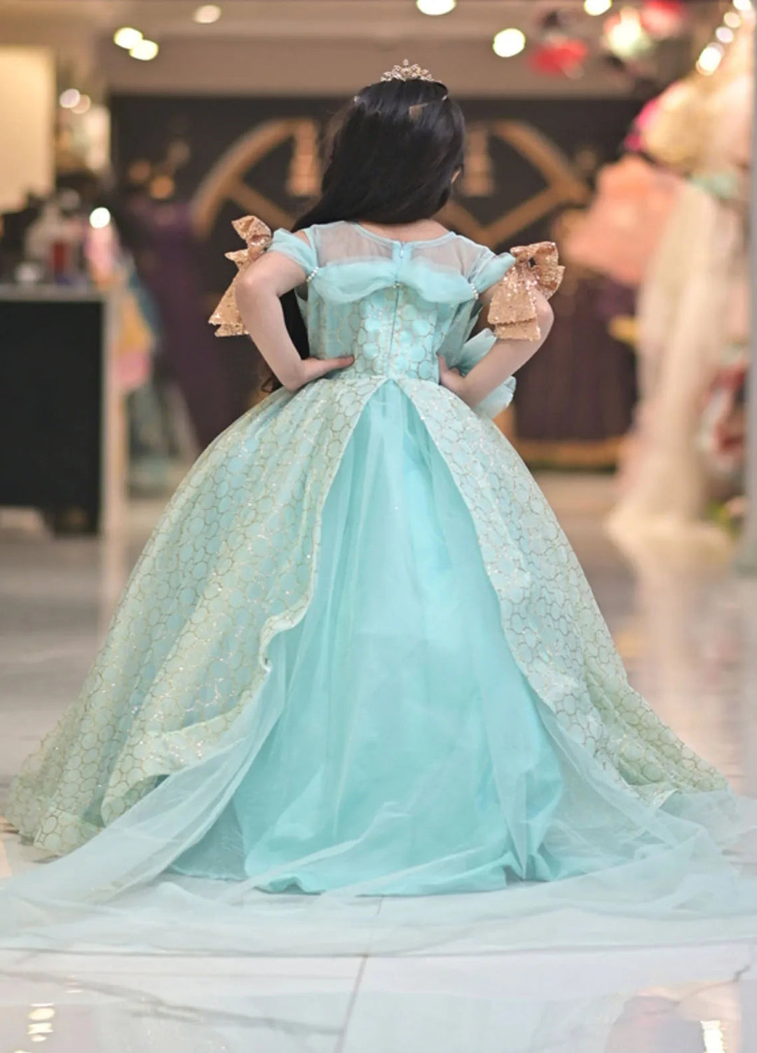 Qurratulain Saqib Pret Embroidered Shirt Shimmer Shine