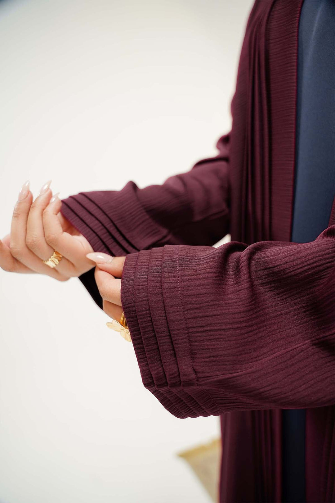 Divinely Crafted Abaya Casual Crepe 1 Piece Rumman Abaya | Solid