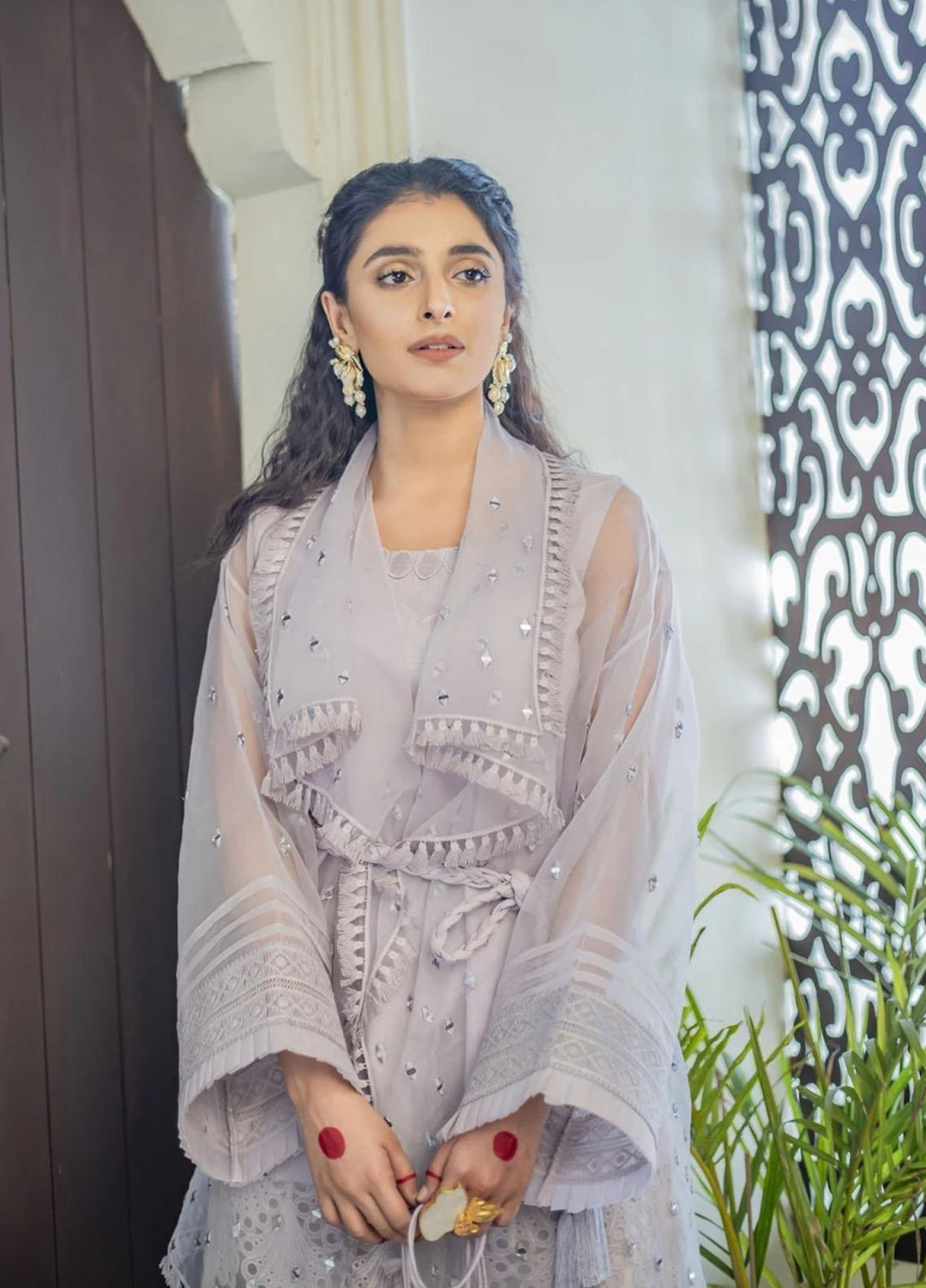 Nuriyaa Luxury Pret Embroidered Organza 3 Piece NR21RY Chashm-e-Jaam