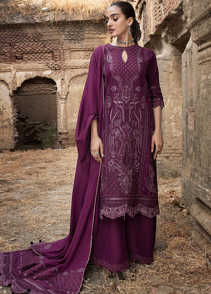 Raahi By Izel Embroidered Fiber Suits Unstitched 3 Piece IZL23RH Kaawish - Winter Collection