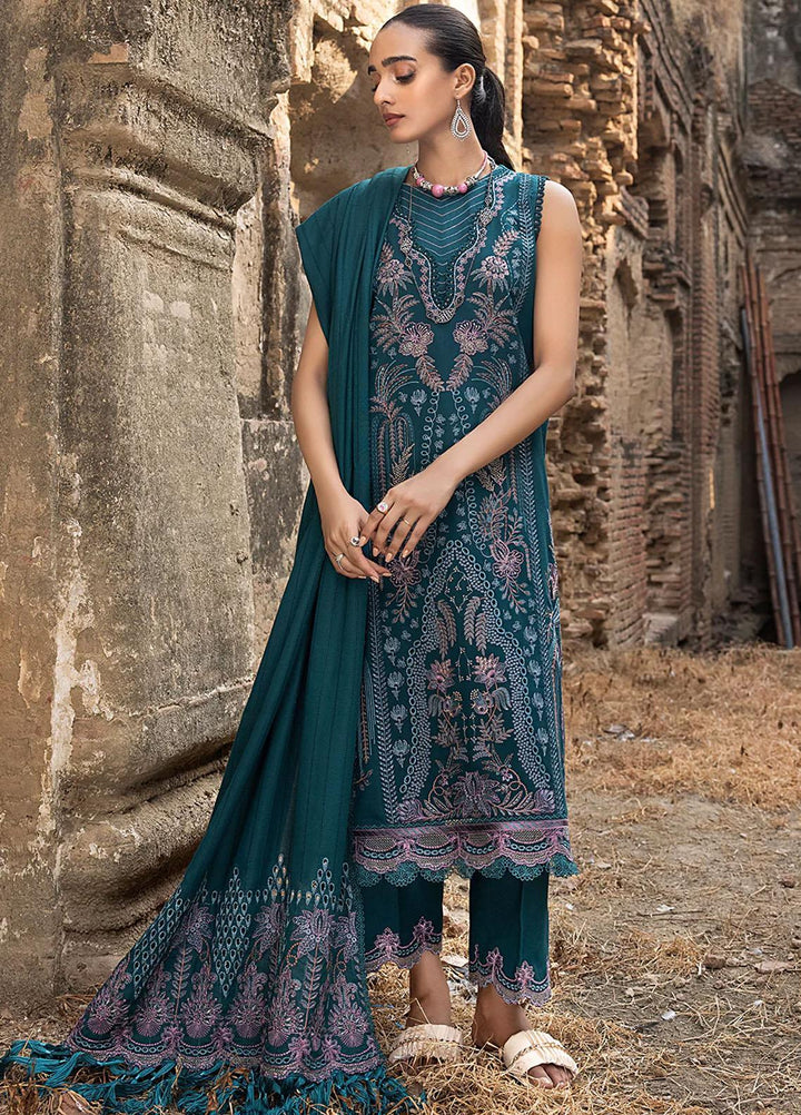 Raahi By Izel Embroidered Fiber Suits Unstitched 3 Piece IZL23RH Mahru - Winter Collection