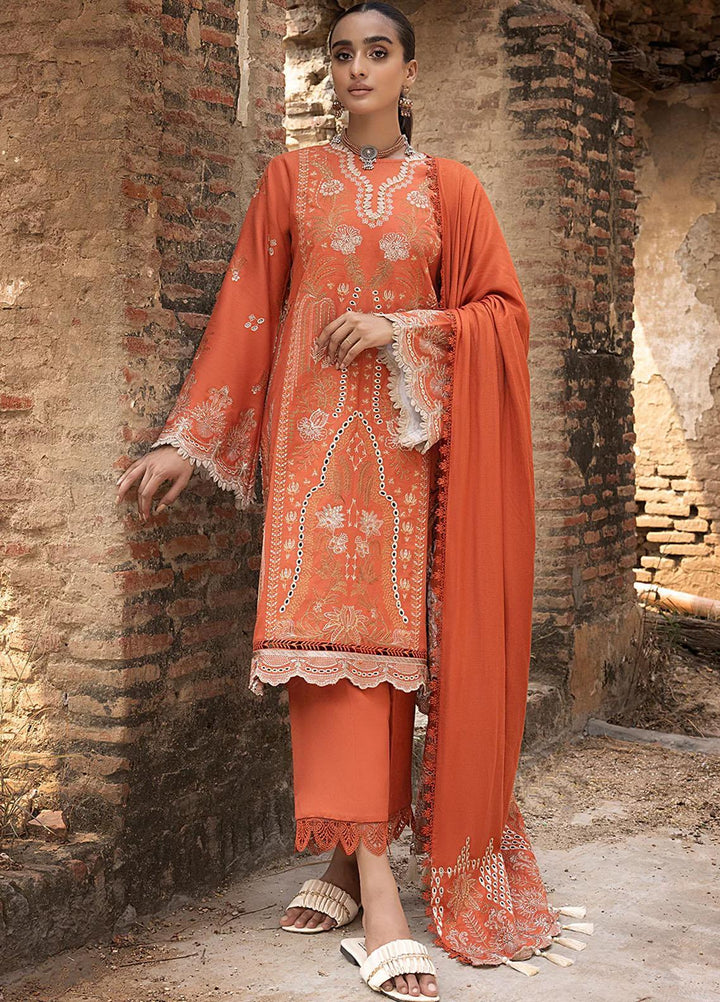 Raahi By Izel Embroidered Fiber Suits Unstitched 3 Piece IZL23RH Maya - Winter Collection