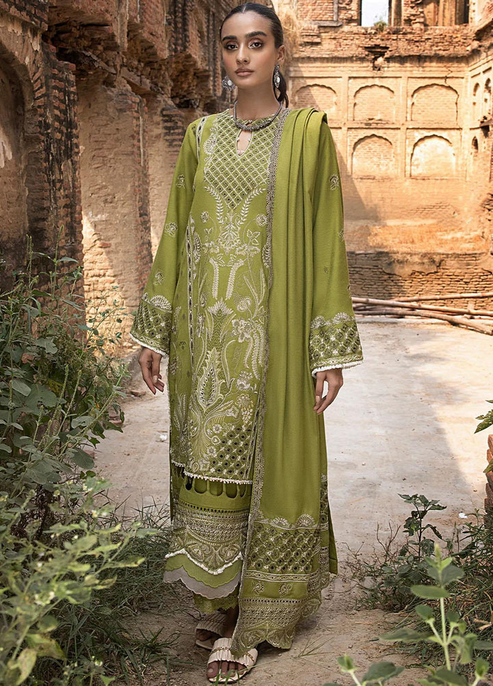 Raahi By Izel Embroidered Fiber Suits Unstitched 3 Piece IZL23RH Vasal - Winter Collection